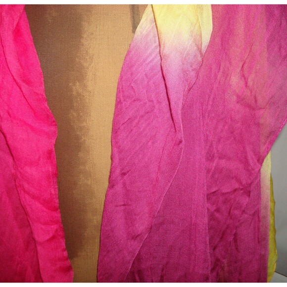 New NWT Womens Prana Sarong Scarf Dragonfruit Purple Pink Yellow Blanket Coverup - Picture 4 of 5